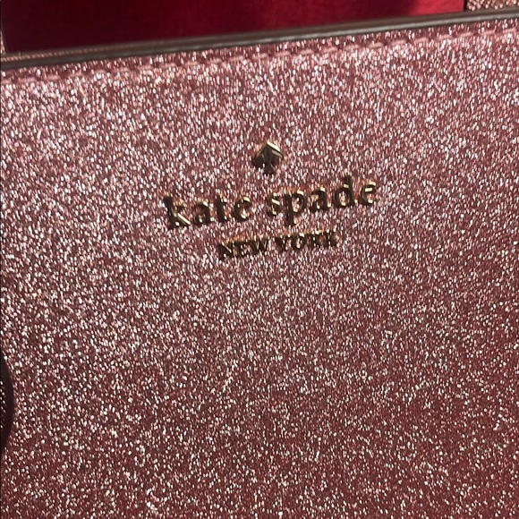 NWT Kate Spade Pink Glitter Tote Bag - Picture 3 of 8